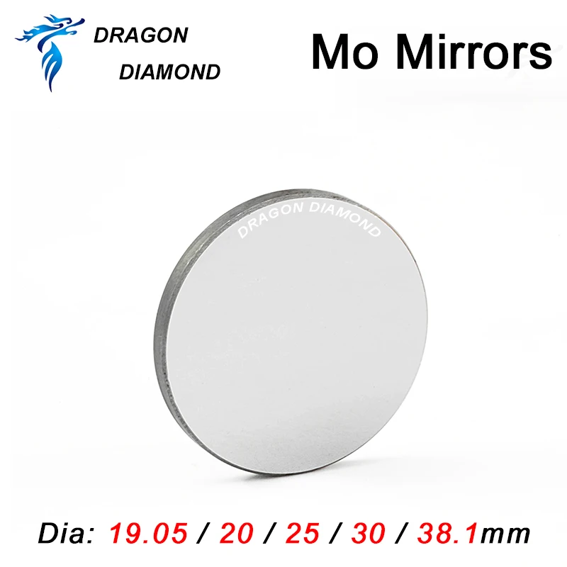 3pcs Laser Reflective Mirror Diameter 19.05 20 25 30 38.1mm Mo Mirror Thicknes 3mm 5mm For CO2 Laser Machine