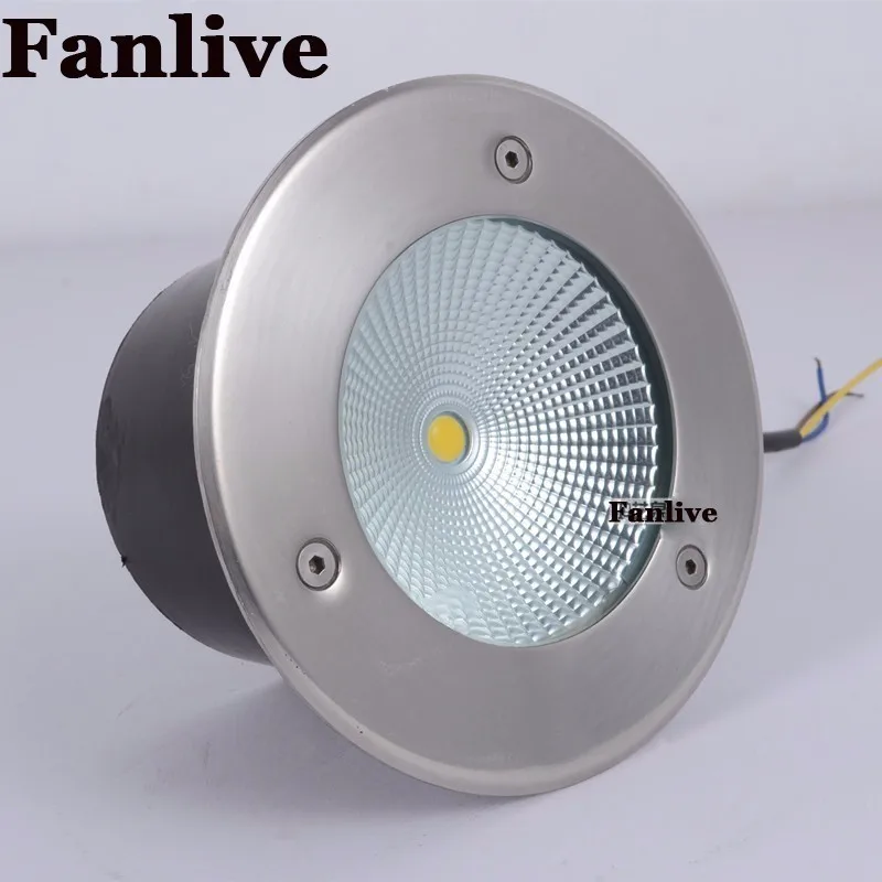 

8pcs/lot 50W COB Outdoor Underground Light For Floor Recessed Buried Ground Lamp DC 12v DC 24v AC 85-265V Buried Lights