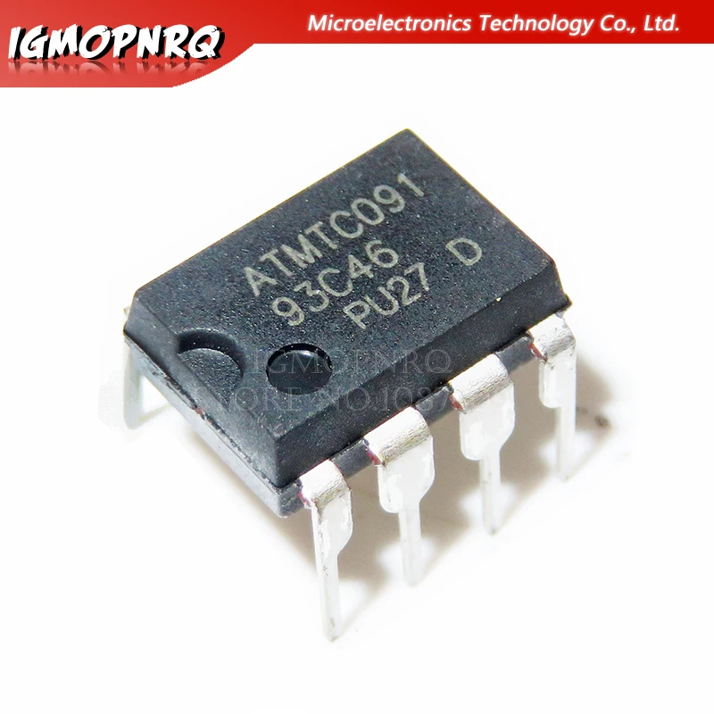 10PCS AT93C46 93C46 DIP-8 EEPROM 64x16 nuovo originale