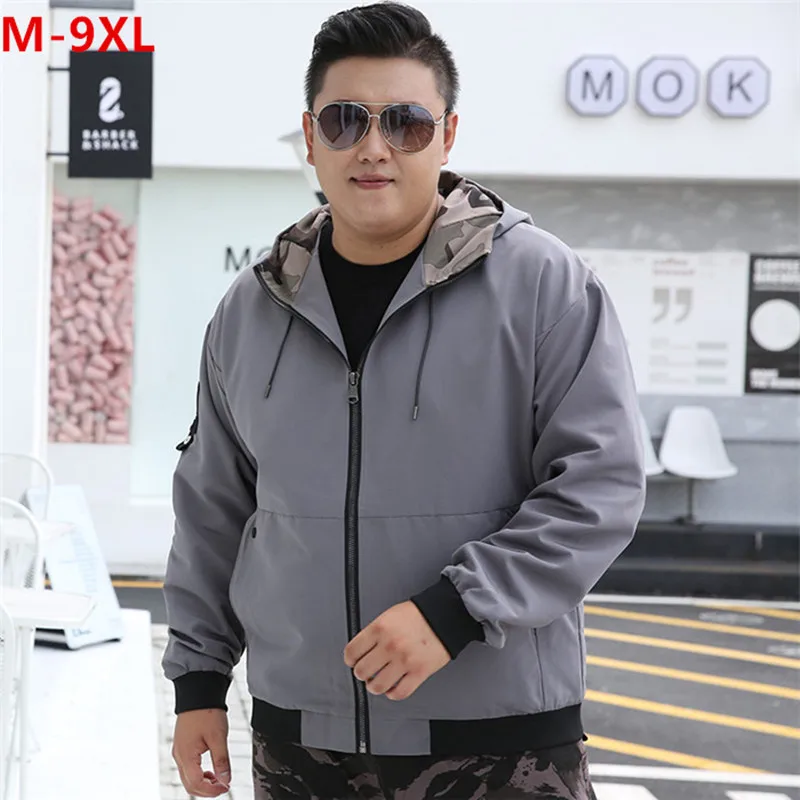 

Autumn Men Coat 2020 Casual Hoodie Windproof Cargo Fashion Loose Plus Size Jacket Male Hat Clothes Winter Fleece Sports Clothing