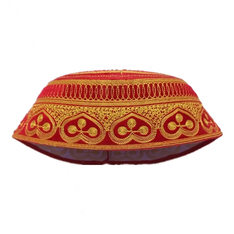 Chapéus de oração muçulmanos bordados para homens, arábia saudita, índia, gorro musulman, acessórios de roupas islâmicas, boné judeu árabe