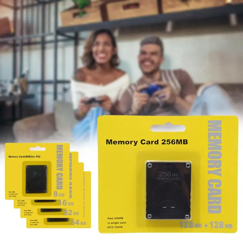 8-256MB Memory Card For PS2 Megabyte Memory Card For Sony Playstation 2 Black Memory Data Save Tarjetas De Memoria