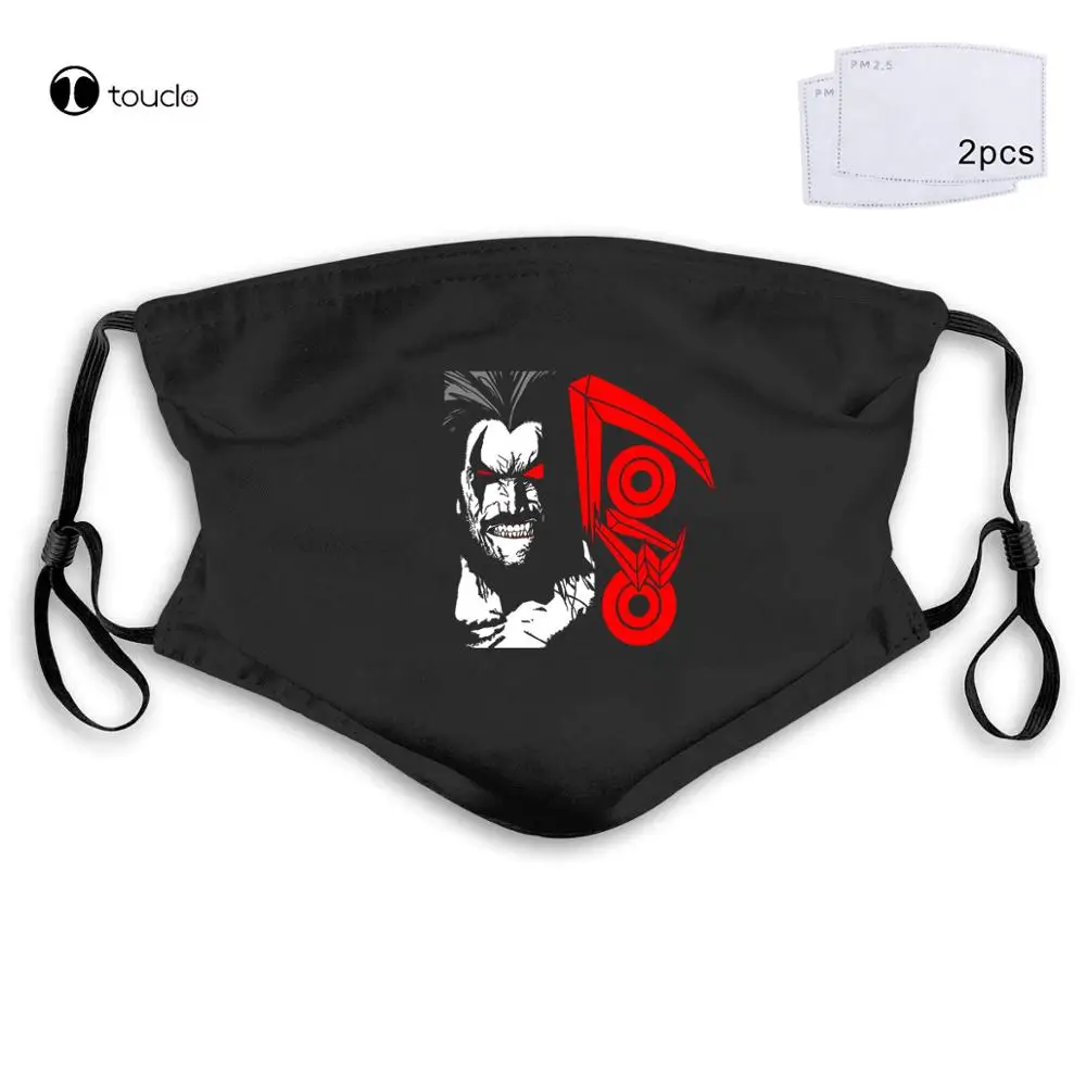 Fashion Brand Men's High Quality Lobo sprinting Casual Tops  Face Mask Filter Pocket Cloth Reusable Washable