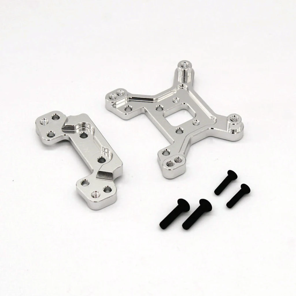 2pcs 1:12 Aluminum Alloy Front and Rear Shock Towers Bracket for Wltoys 124016 124018 Crawler Car DIY Accs