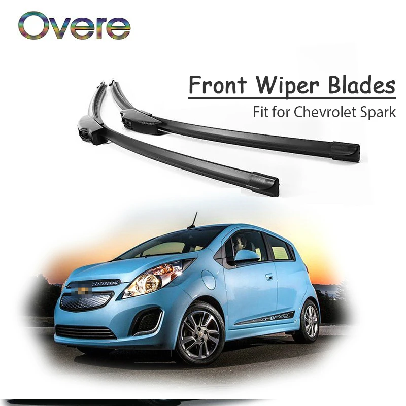 

Резиновые передние щетки стеклоочистителя Overe 1 комплект для Chevrolet Spark M300 2015 2014-2009 Chery, оригинальные аксессуары для ветрового стекла