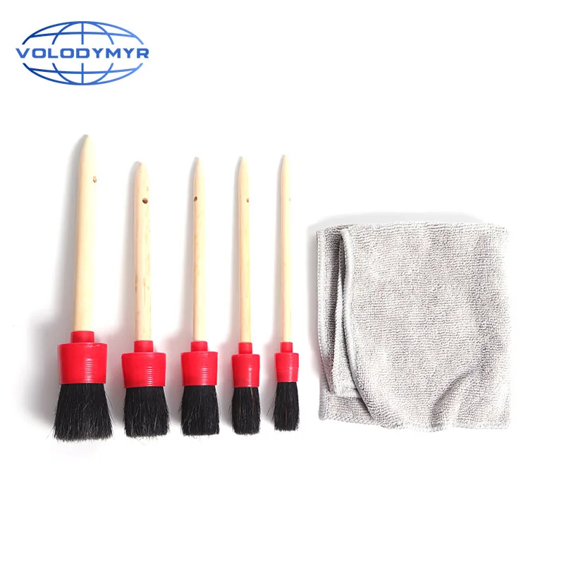 Detailing Brush Car Wash Brushes for Car Interior Wheel Gap Rim Dashboard Air Vent Trim Car Detailing Kit Cleaning Washing Clean