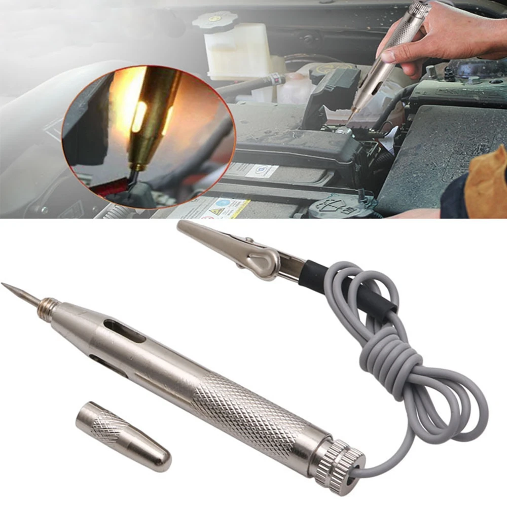 Dc 6V 12V 24V Auto Motorfiets Circuit Spanningstester Zekeringen Test Pen Auto Circuit Tester Detector Kabel En Clip