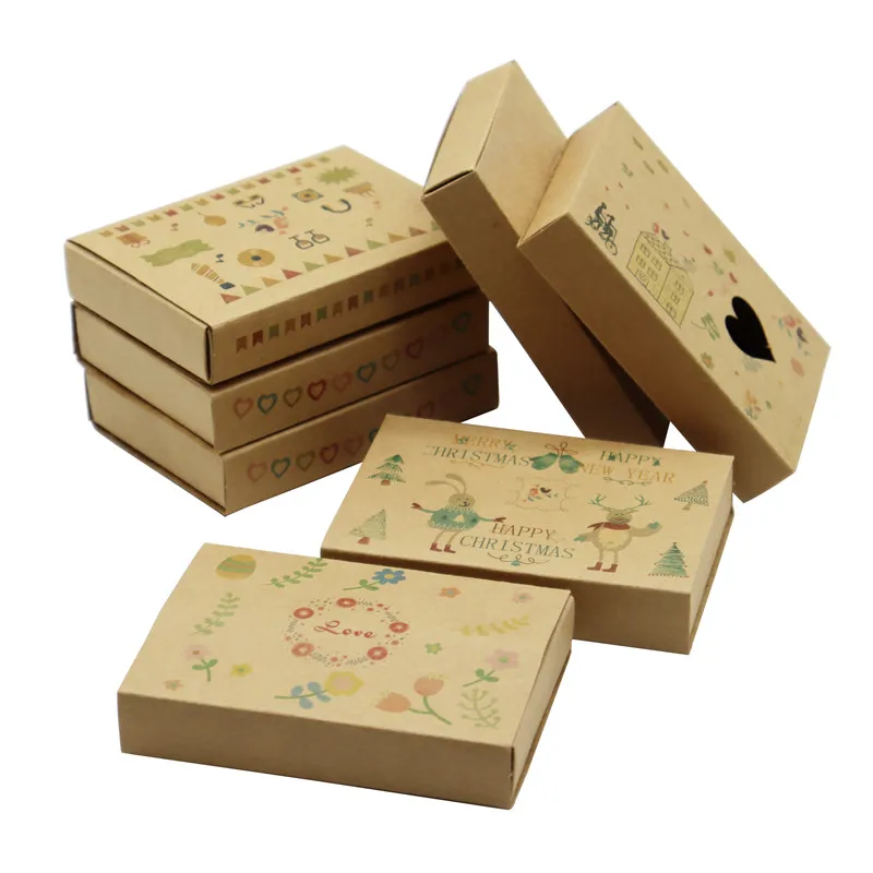 

Retail 50PCS/Lot Kraft Paper Drawer Box Gift Craft Power Bank Packaging Cardboard Boxes Jewelry Display White Box