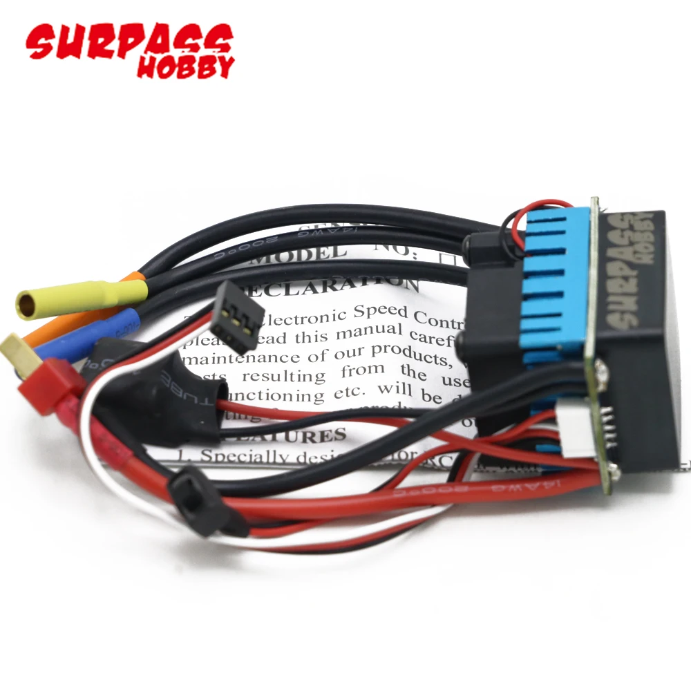 Surpass Hobby 3660 2600KV/3300KV/3800KV Brushless Motor With 60A/80A ESC And LED Program Card For 1/10 RC Car Truck Buggy Toys