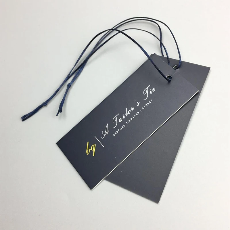 250gsm Coated Paper Custom Tags Price Tag Custom Hang Tags With Logo Printed Swing Tags Clothing Label Personalized Label