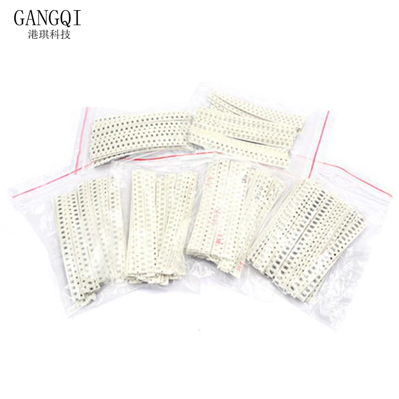 0603 Kit resistore SMD Kit assortito 1ohm-1M ohm 1% 33valuesX 20PCS=660PCS Kit campione