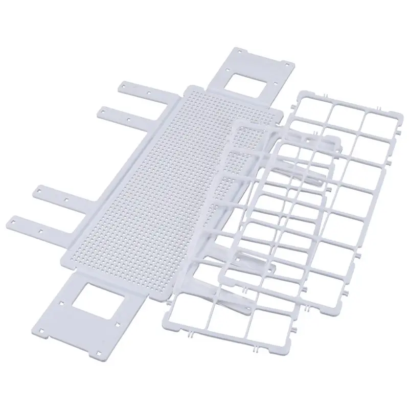 Plastic Test Tube Rack for 30mm Tube, 21 Well, White,Detachable (21 Hole)