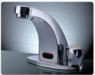 

MTTUZK Deck Mounted Integrated type Automatic Sensor Faucet Bathroom Wash Basin Hot and Cold Touchless infrared Taps