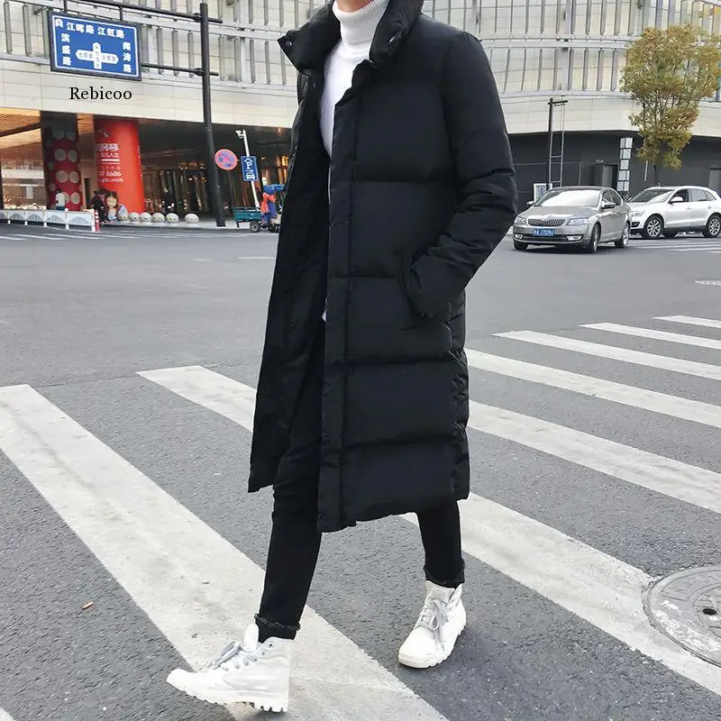 Fashion Winter Jacket Men Brand Clothing New Parka Men Thick Warm Long Coats Men High Quality Hooded Jacket Black 5Xl