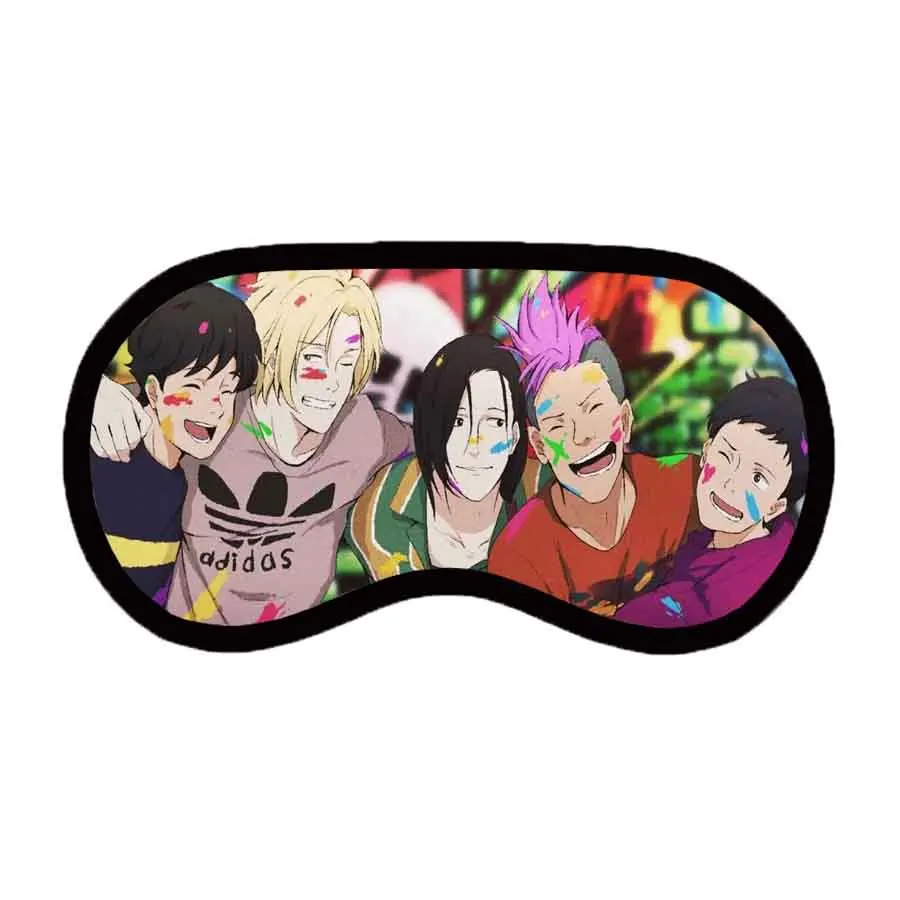 Anime BANANA FISH Eye Mask Cartoon Sleep benda maschera per occhi per adulti maschera per dormire adolescenti maschera per dormire per occhi benda per occhi