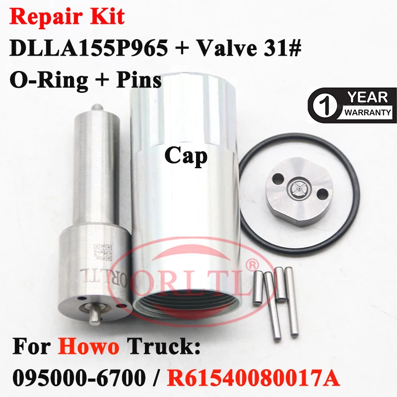 095000-6700 Repair Kit Nozzle DLLA155P965 Valve Plate 31# For TOYOTA - HOWO Ssangyong R61540080017A 095000-6701