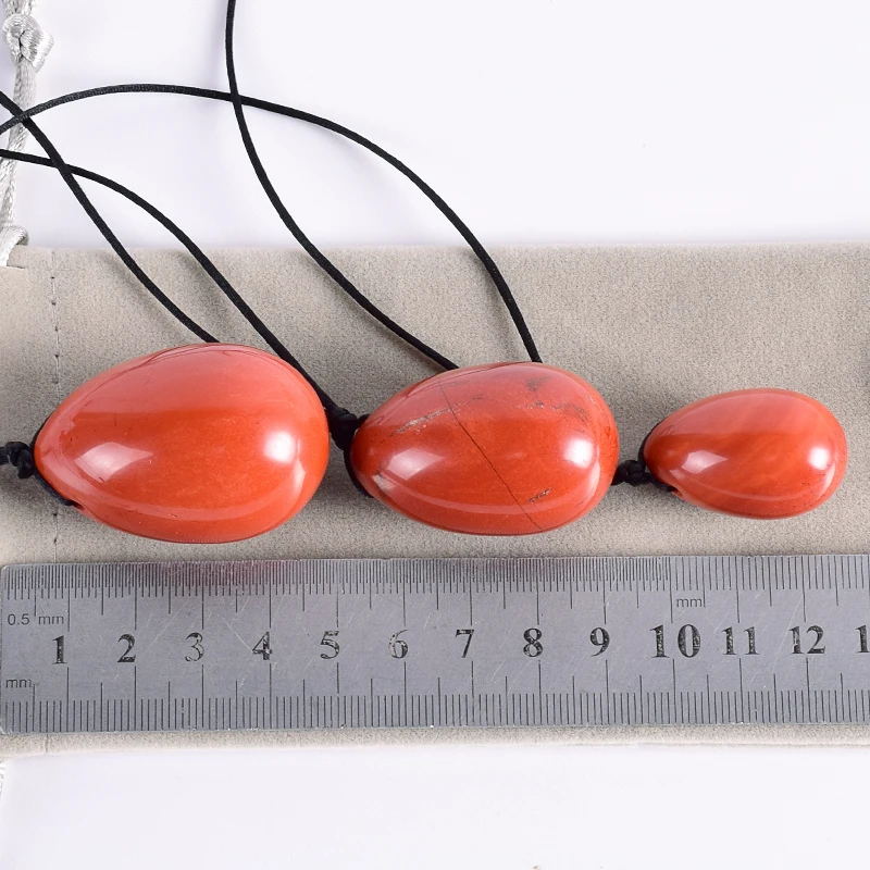 Natural Stone Yoni Egg Massage Wand Set Tools Gift Boxes Red Jasper Kegel Muscle Exerciser Health Care Crystal Jade Massager