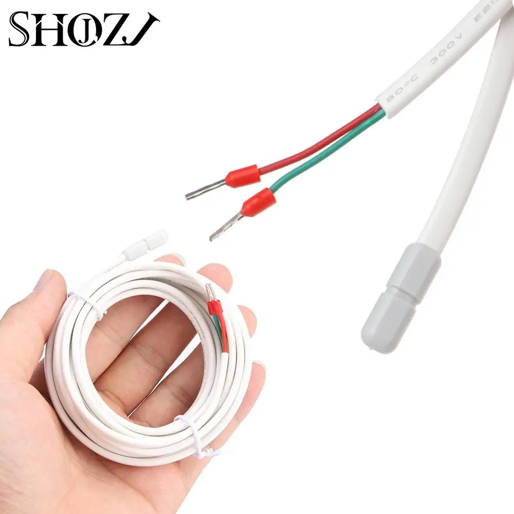 3M 10M 20M 10k 3950 NTC Cable Cord Thermocouple Temperature Control Sensor Probe for Thermostat Measure Floor Temperature