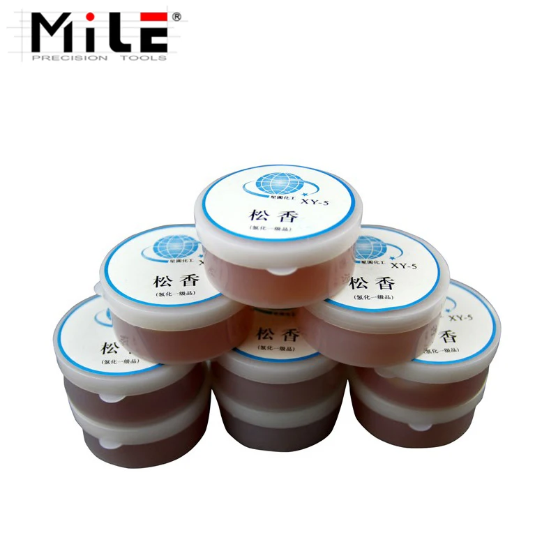 MILE 20g pasta di flusso di colofonia ad alta purezza, pasta antispruzzo, filo di saldatura solido, flusso puro solido durevole per strumenti di riparazione di saldatura
