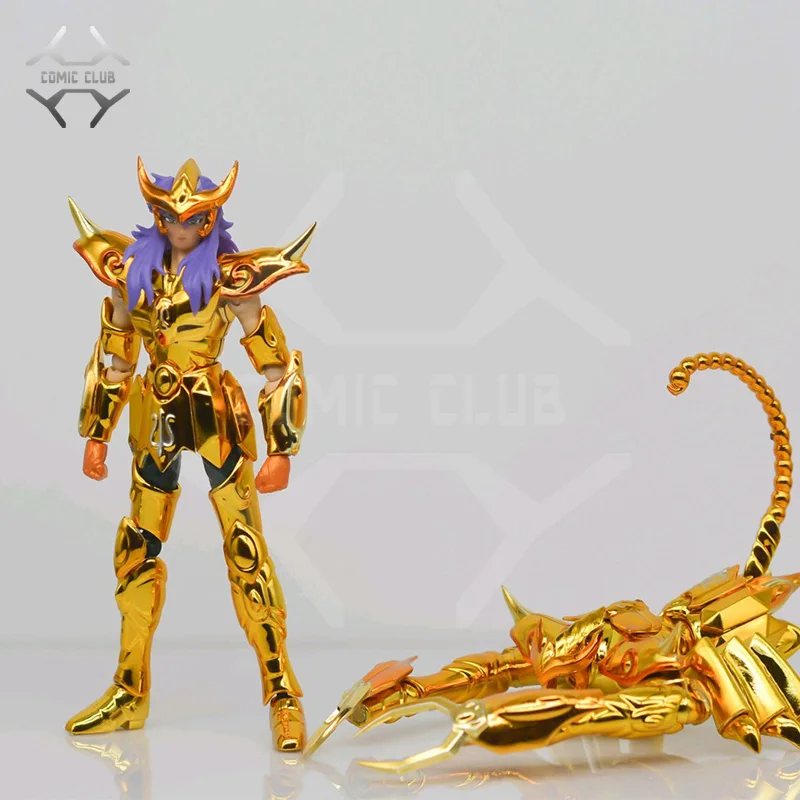 COMIC CLUB IN-STOCK Mini Cloth Myth DDP 100mm EX Gold Saint Scorpio Milo With Object Action Figure Metal Armor Model Toys Figure