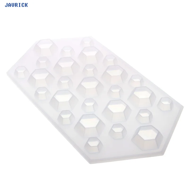 

JAVRICK Diamond Gem Ice Cube Tray Mould Clear Mold Silicone DIY Maker Freeze Handmade