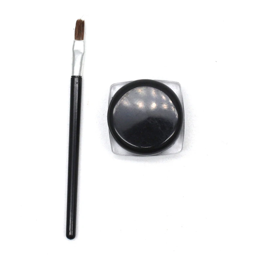 كحل أسود مقاوم للماء مع فرشاة ، طويلة الأمد كحل كريم سيدة نساء ماكياج مستحضرات التجميل كحل أدوات ماكياج الجمال