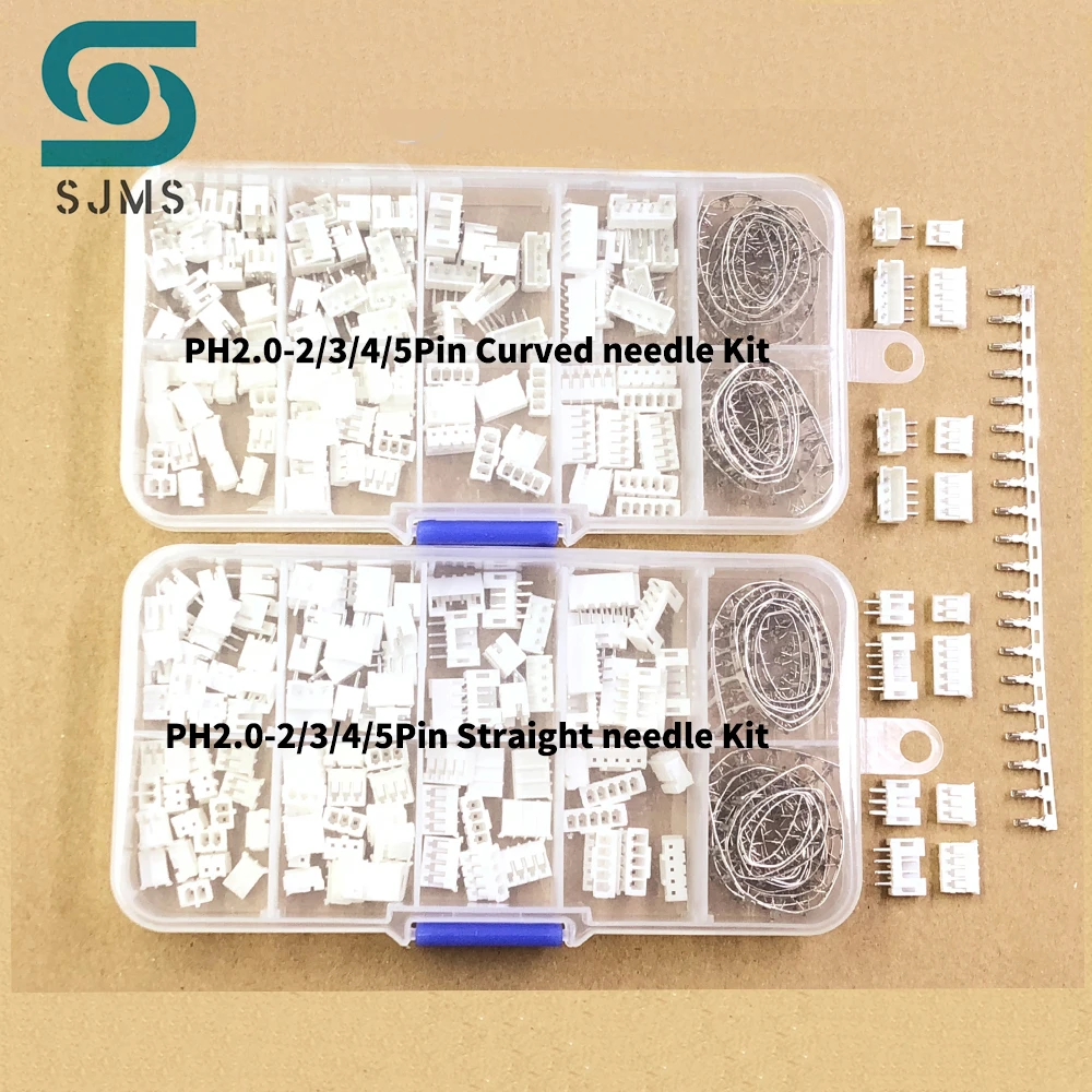 230/320pcs PH2.0 2p 3p 4p 5 pin 2.0mm Pitch Terminal Kit / Housing / Pin Header JST Connector Wire Adaptor PH Kits