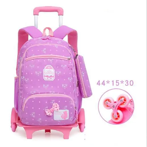 Mochila escolar con ruedas para niños, morral con ruedas, bolso escolar con ruedas