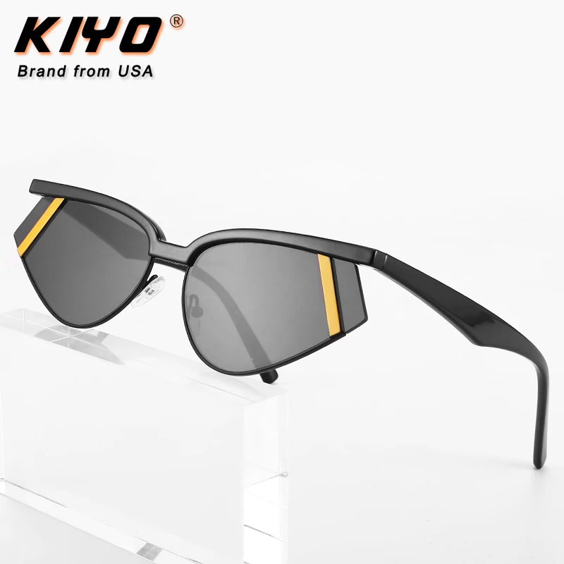 

KIYO Brand 2020 New Women Men Polygonal Sunglasses PC Classic Sun Glasses High Quality UV400 Driving Eyewear 8977