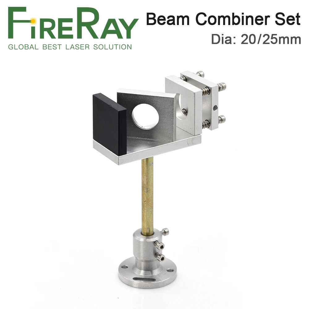 Fireray Beam Combiner Set 20 25mm Laserstrahl Combiner Mount Laserpointer für CO2-Lasergravur-Schneidemaschine