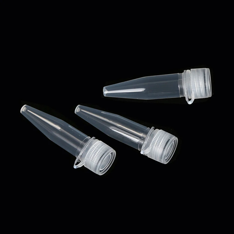 100PCS 1.5ml Lab PP provetta in plastica provetta per centrifuga tappo a vite per fiala battiscopa per forniture per esperimenti di laboratorio