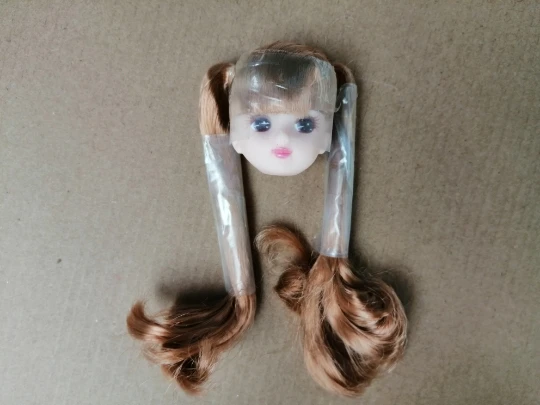 Rare Limited Edition Licca Doll Toy Head Original Cartoon Doll Head Girl DIY Dressing Hair Toys Collection Cute Doll Head