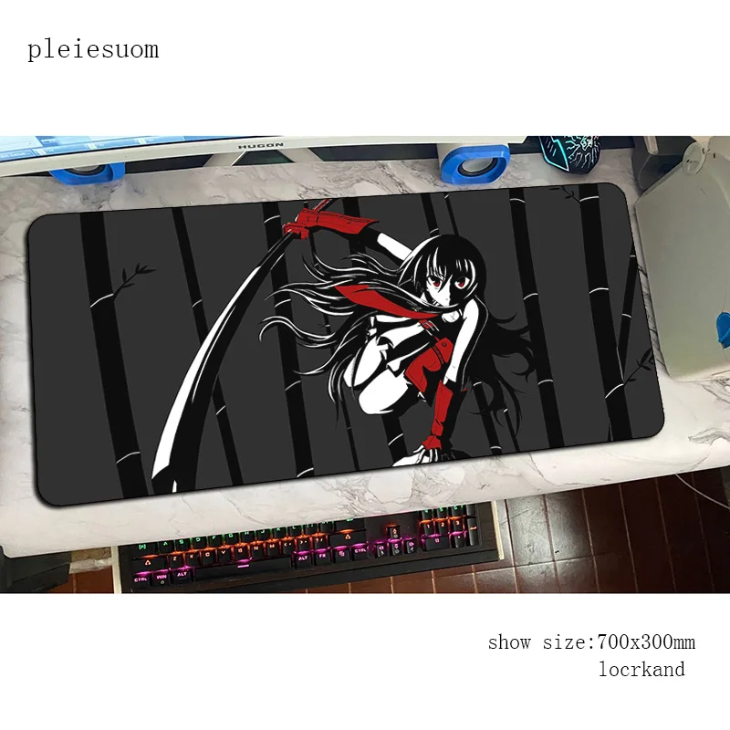 Игровой коврик для мыши akame ga kill, 700x300 мм