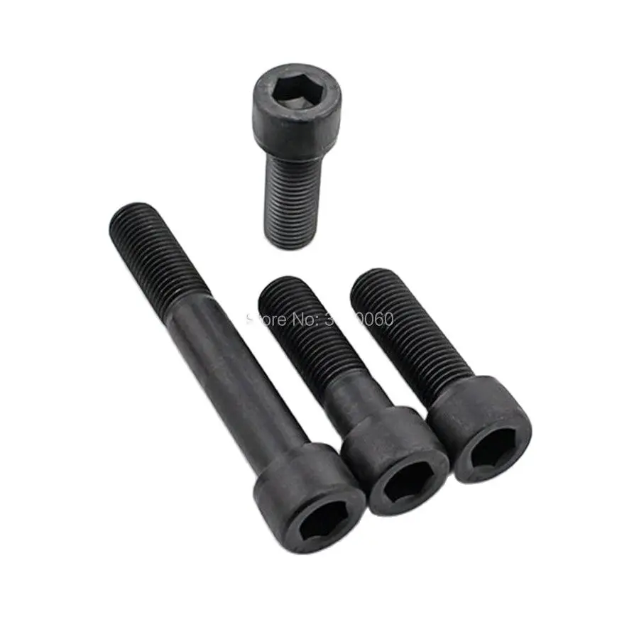 M1.4 M1.6 DIN912 Grade 12.9 Black Oxide Carbon Steel Hexagon Socket Head Cap Bolt Knurled Head Machine Screw 500pcs/lot