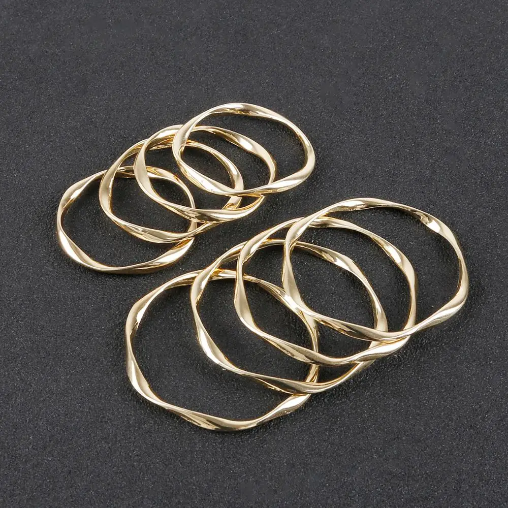 17/20/32/42mm Geometric Circle Shape Zinc Alloy Beads Charm Pendant for DIY Earring Necklace Making Jewelry Findings Accessories