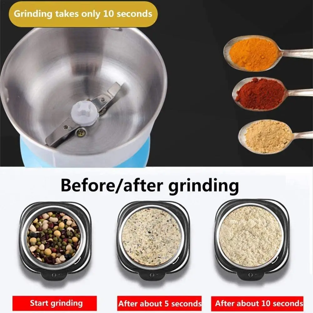 WALFOS Electric Coffee Grinder Kitchen Cereals Nuts Beans Spices Grains Grinding Machine Multifunctional Home Grinder Machine