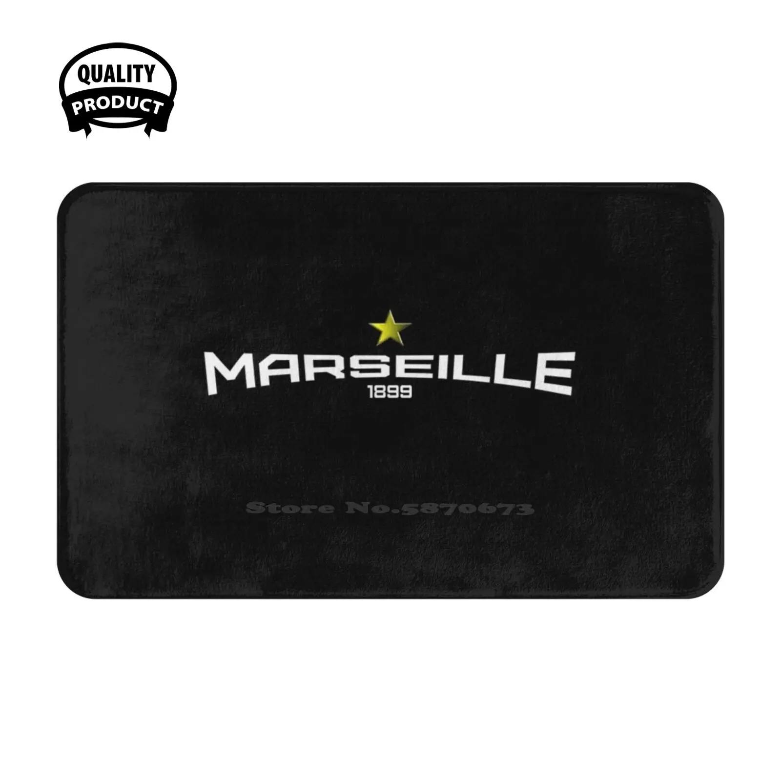 Marseille 1899 Om Star Soft Cushion Home Carpet Door Mat Car Rug Om O M Marseillais Marseille Support