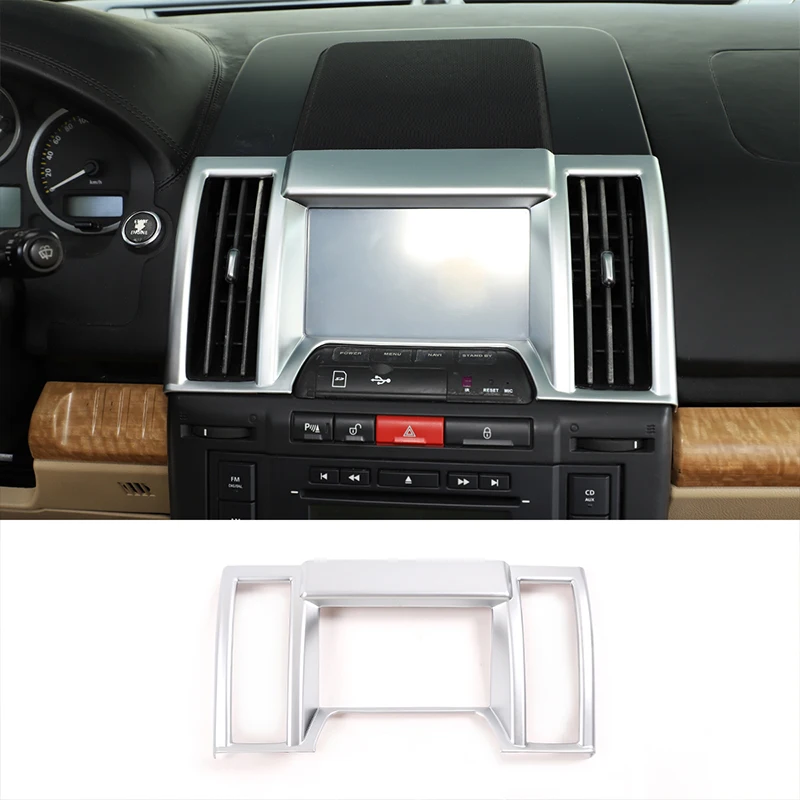 For 2007-2012 Land Rover Freelander 2 ABS car navigation screen decorative frame cover sticker car interior accessories