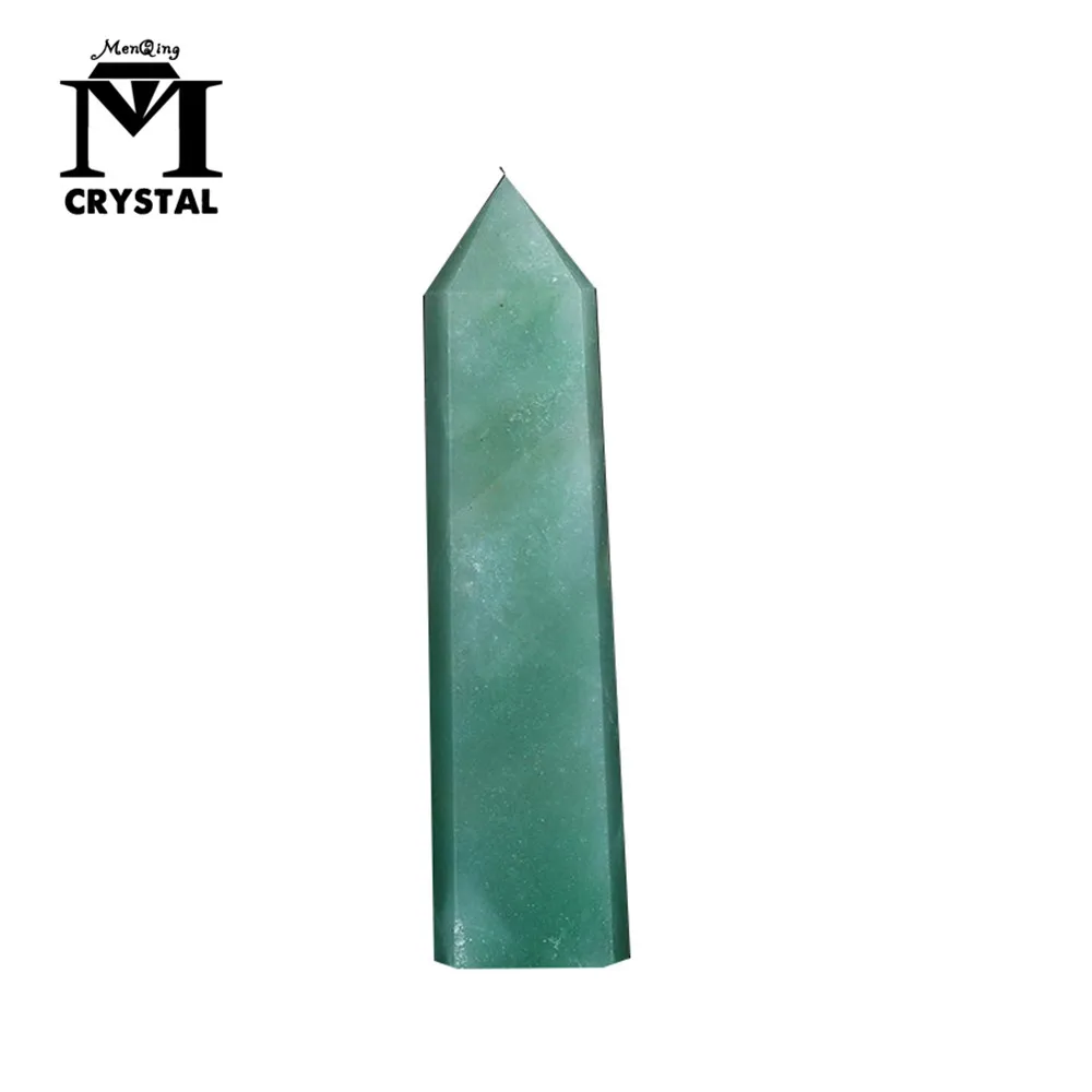 

Natural Aventurine Quartz crystal column Hexagonal Column Crystal Point Healing Wand Mineral Crystal Home Decoration