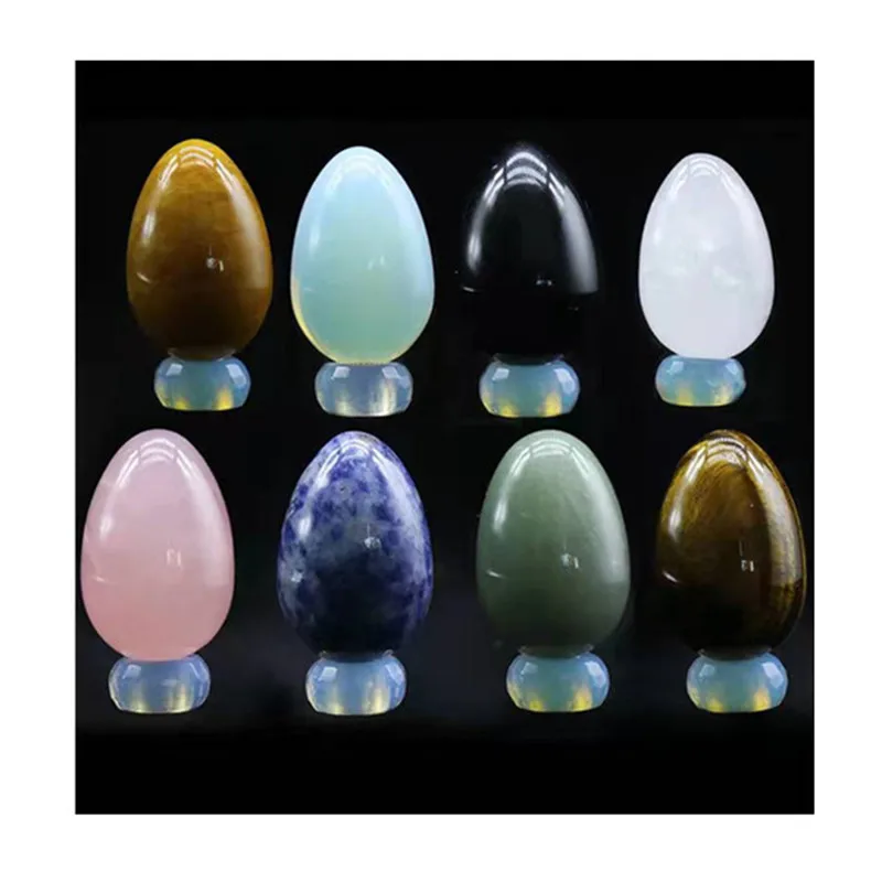 Natural Carved Mini Yoni Egg Crystal Healing Gemstones For Sale