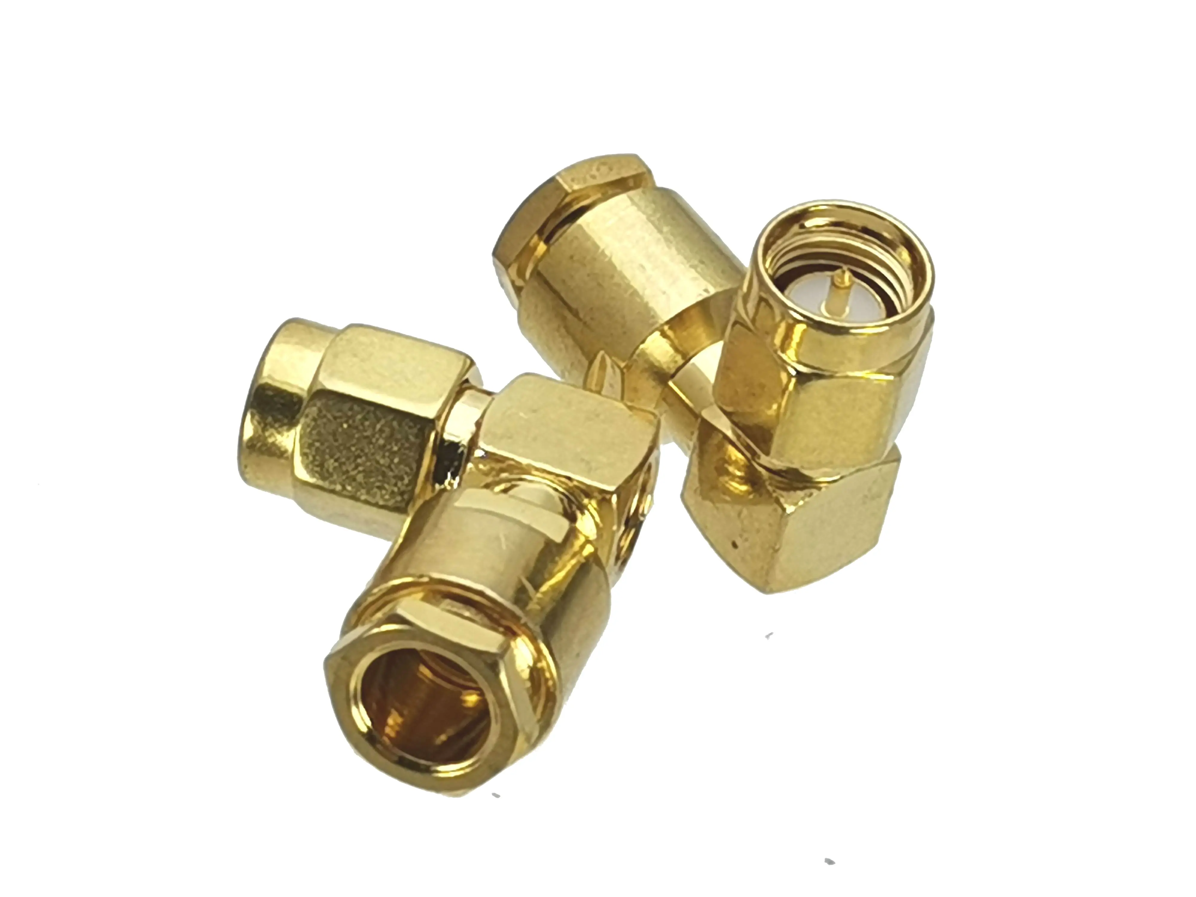 

10Pcs Connector SMA Male Plug clamp RG58 RG142 LMR195 RG400 Cable Right angle RF Adapter Coaxial High Quanlity