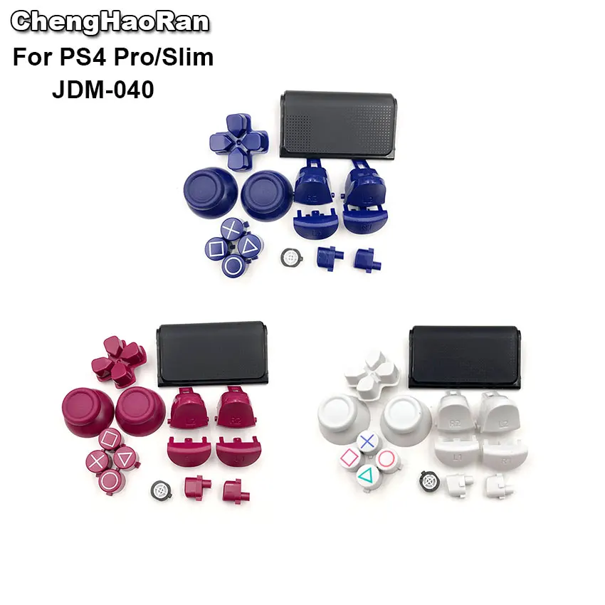 ChengHaoRan Customization Limited Edition Touchpad Buttons Trigger L1 R1 L2 R2 Repair Parts for PS4 Pro Slim Controller JDS-040