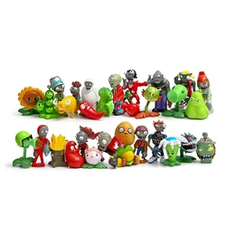 30Pcs/Lot Plants vs Zombies Figures Toys PVZ Plants and Zombies PVC Action Figure Model Toy Doll Kids Children Chritmas Gifts