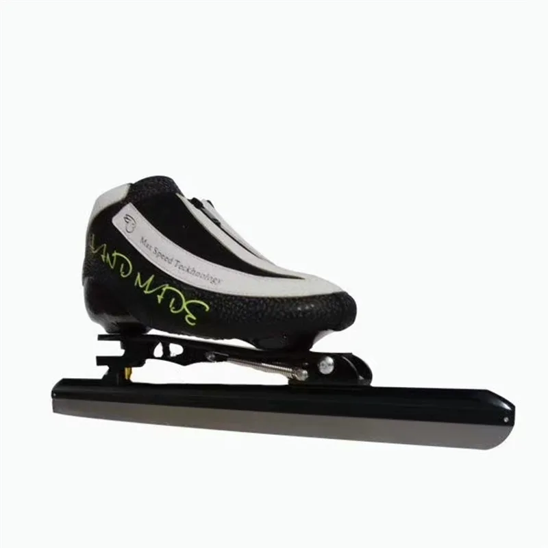 Patines profesionales de velocidad en línea para carreras de pista larga, zapatos con hoja de hielo dislocada, 380mm, 410mm, 430mm, bota de carbono