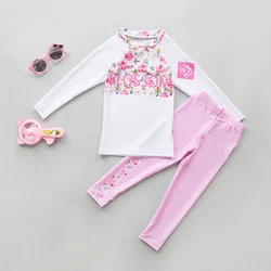 Children's swimsuit big girl long sleeve trousers swimsuit diving swimsuit sunscreen quick drying children's Beach swimsuit