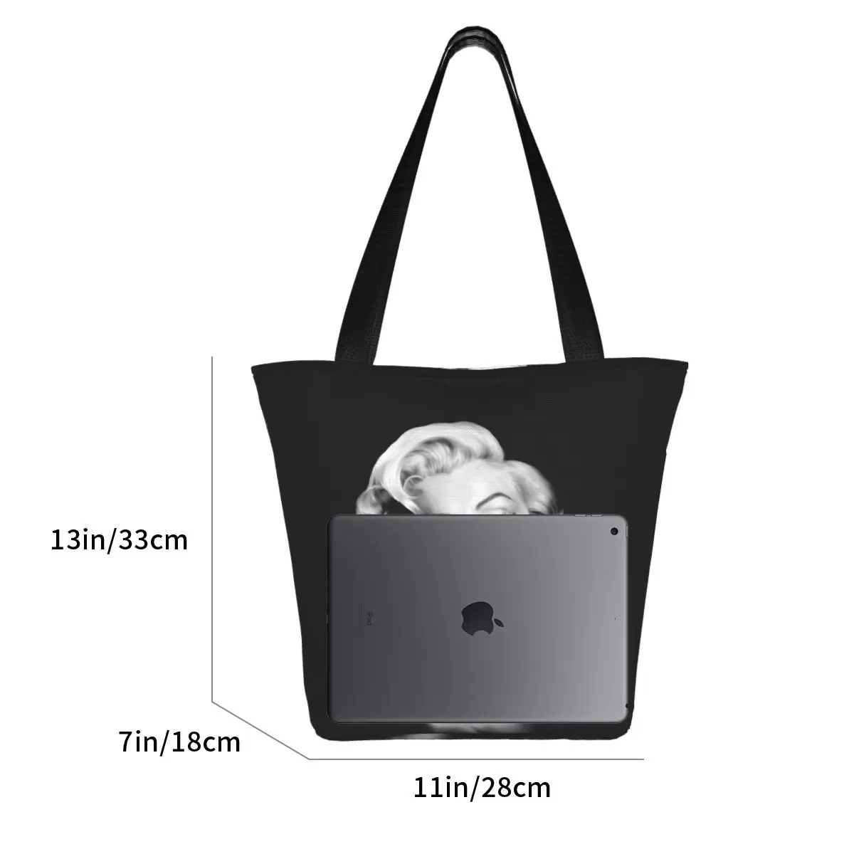 Marilyn Monroe Shopping Bag Pano Estético Bolsa Outdoor Moda Feminina Sacos