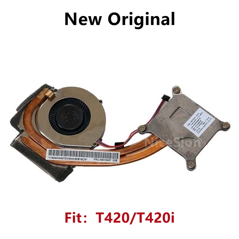 New Original For Laptop Lenovo Thinkpad T420 T420i Cooling Fan Heatsink Radiator 04W0407 Integrated graphics