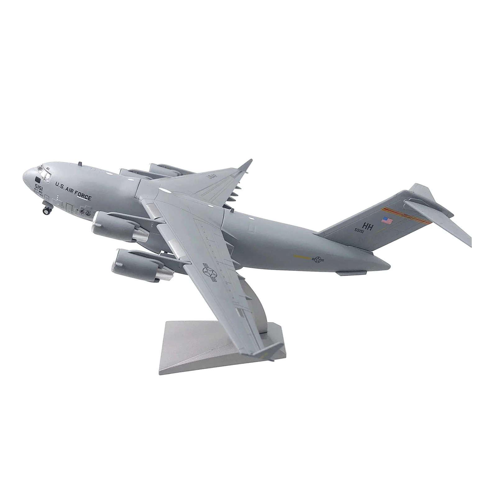 Collectibles Metal 3D Metal Model C-17 Airfreighter Transport Airplanes with Display Stand 1/200 Scale Military Models