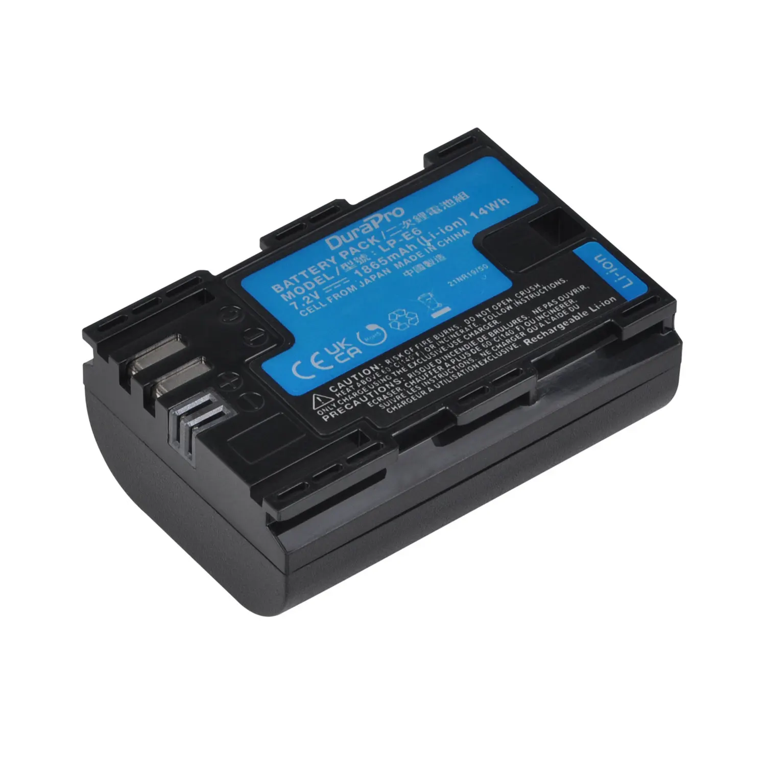 DuraPro-Bateria e carregador USB duplo de LED com porta tipo C, Canon 5DS R 5D Mark II III, 6D, 7D, 60D, 60Da, 70D, 80D, R5, R6, LP-E6N