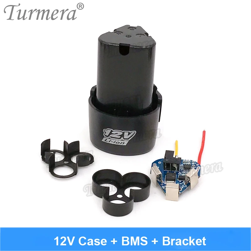 Turmera 3S 12V 10.8V Wkrętak Wiertarka Pojemnik na baterie z uchwytami 18650 Hoder 3S 40A Płytka BMS do Shura Shrika Wymień użycie